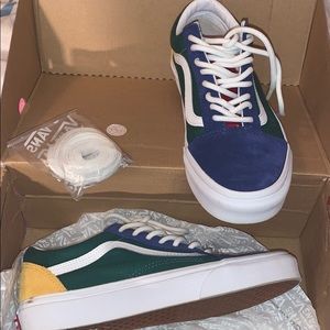 Old school color block vans